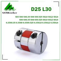 BW D20L25 spider coupling aluminum alloy star BW coupling motor joint rubber pad 5 6 6.35 8 10mm for 3D printer CNC