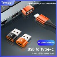 6A อารมณ์ USB OTG ชนิด C หญิงเพื่อ USB อะแดปเตอร์ตัวผู้ USB ตัวแปลง3.0ชนิด-C เป็น USB ใช้ได้กับอะแดปเตอร์ตัวเชื่อมต่อสายเคเบิล Realme S-Amsung S22 Macbook Oneplus X-Iaomi 9