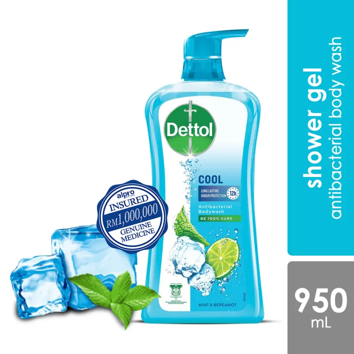 Dettol Shower Gel Cool 950ml Antibacterial Body Wash Lazada