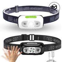 【CW】 5 Modes Sensor Headlight USB Rechargeable Headlamp Camping Flashlight Lamp Outdoor