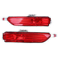 2Pcs Car Rear Bumper Reflector Light Red Lens For-VW Touareg 11-14