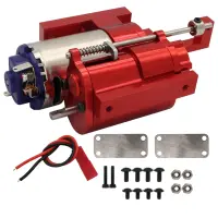 1 Set Metal 2 Speed Transmission Gearbox for WPL C14 C24 B14 B24 MN D90 MN-90 MN98 MN99S RC Car Upgrades Parts Accessories Red