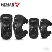 VEMAR สนับเข่าสำหรับขี่มอเตอร์ไซค์,แผ่นรองเข่าระบายอากาศได้ดีแผ่นป้องกันกีฬาแข่งมอเตอร์ครอสอุปกรณ์ป้องกันศอกและมอเตอร์ไซค์