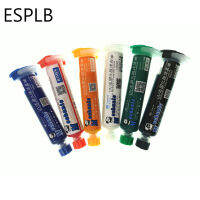 ช่าง10มิลลิลิตรสีเขียวสีแดง6สียูวีบ่มบัดกรีหน้ากากหมึกสำหรับ PCB BGA แผงวงจรฉนวนป้องกันบัดกรีวางฟลักซ์น้ำมัน