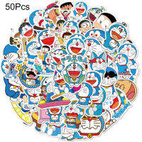 50ชิ้นสติ๊กเกอร์การ์ตูนความชัดเจนสูงตกแต่งลอกออกได้สติกเกอร์การ์ตูนอะนิเมะญี่ปุ่นโดราเอมอนสำหรับแล็ปท็อป