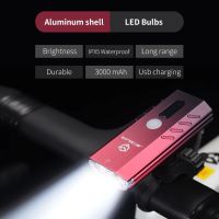 Bicycle Headlight LED Flashlight 600 Lumens Bright Safe Cycling Bike Light Waterproof USB Rechargeable 5 Bright Mode