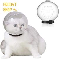 EQUOMT ระบายอากาศได้ป้องกันการกัดสำหรับลูกสุนัขสำหรับการฟื้นตัวทุกฤดูกาลอุปกรณ์สัตว์เลี้ยงปากกระบอกปลอกคอลำโพงปลอกคอแมว