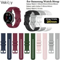 ✚ 10 sztuk inteligentny pasek do zegarka Samsung Galaxy zegarek 42mm 3 41mm aktywny 2 40mm 44mm silikonowy pasek do zegarka akcesoria 20mm