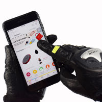 Touch screen leather Motorcycle Gloves Motocross Off-Road Racing Gloves Motorbike Riding Full Finger Gloves MTB DH Cycling Luvas