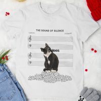 Cat The Sound Of Silence Shirt Music Note Falling Down Music Note Shirt Cat And Music Sheet Pianist Music Lover T Shirt Cat Mom