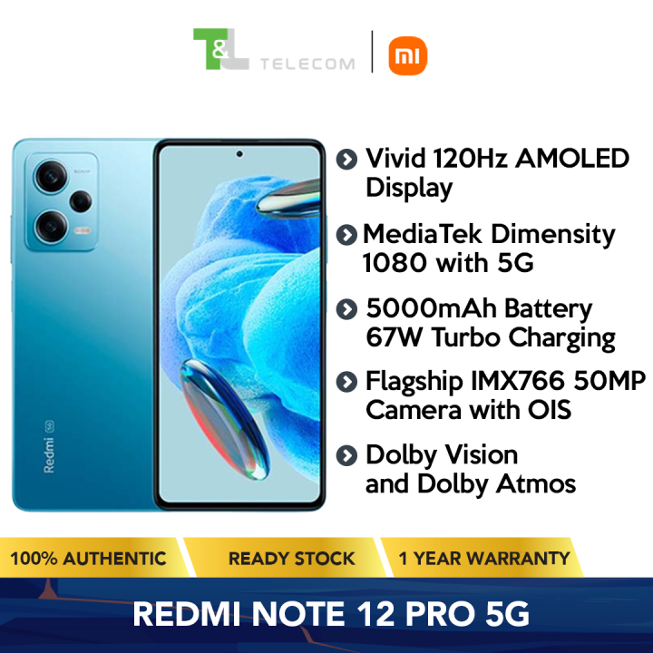 Smartphone Xiaomi Redmi Note 12 Pro + 5G Dual SIM de 256GB / 8GB