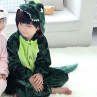 Kids Dinosaur Costume Animal 3-8 Years Old Sleepwear Children Onesie Pajamas for Boys Girls