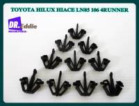 #กิ๊บล็อค กิ๊บล็อคหน้ากาก สีดำ เซ็ท 10 ชิ้น // TOYOTA HILUX HERO LN50 LN56 For Locking Clip Mask Locking Clip (10 PCS.)