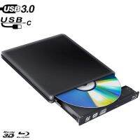 Type-C+USB 3.0 External DVD Optical Drive Blu-ray Combo BD-ROM 3D Player CD/DVD-RW Burner Writer Recorder for Laptop Computer pc