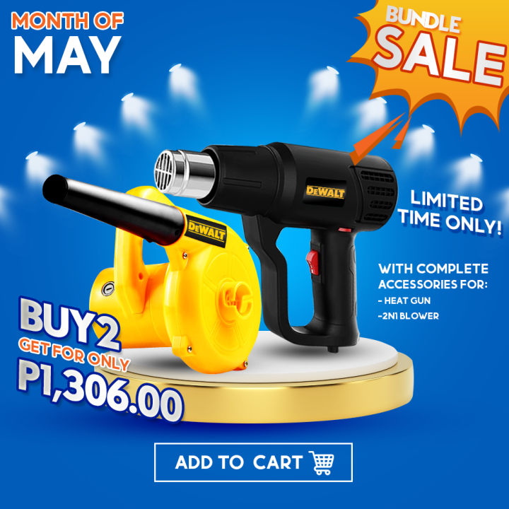 COMBO D3WALT Multifunctional Air Blower Cleaning Electric Dust Removal