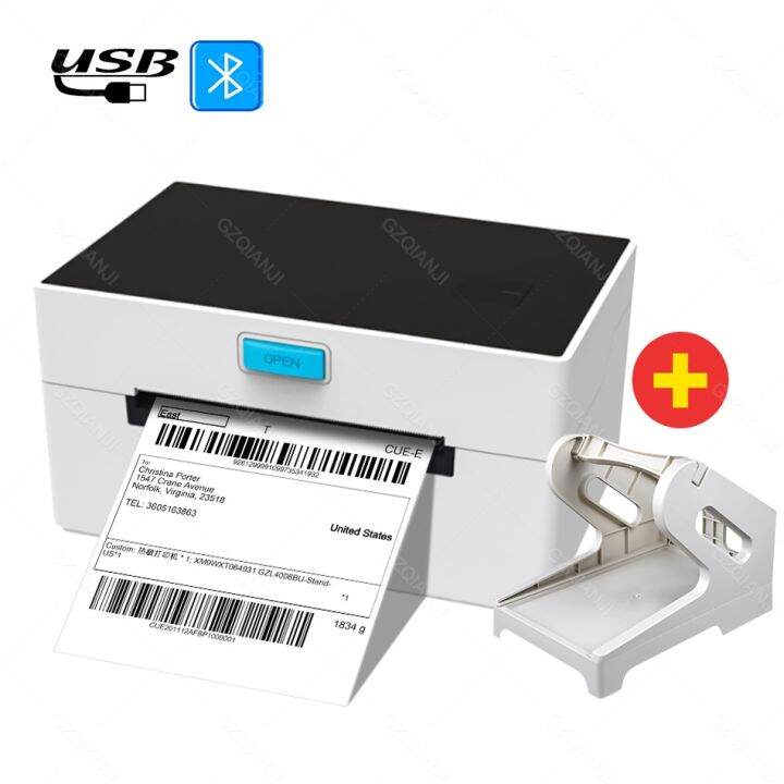 4X6 USB Bluetooth Thermal Printer Label Maker Sticker Shipping Label