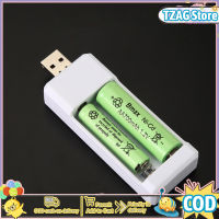 เครื่องชาร์จแบตเตอรี่ Usb 2ช่องใส่คู่ Aa Ni-Cd Aaa แท่นที่ชาร์ตแบบเตอรี่แบบชาร์จใหม่ได้สำหรับของเล่นเด็ก