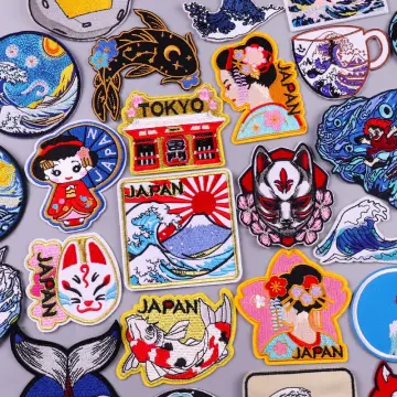 Japanese Anime Embroidery Patch Iron On Patches For Clothing Thermoadhesive  Patches For Clothes DIY Fusible Patch Stickers Badge