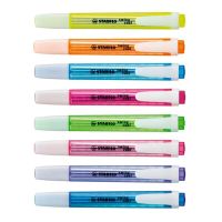 ปากกาเน้นข้อความสีสอง Stabilo ปากกาเน้นข้อความเย็นแบบถาวรเครื่องเขียนสำหรับงานศิลปะสีพาสเทลอุปกรณ์สำหรับเขียนบันทึก