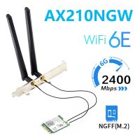 Tri Band AX210NGW 802.11AX Intel AX200อัปเกรดแล็ปท็อปไร้สายการ์ดเน็ตเวิร์ก6E Wifi 5374Mbps รองรับ5.2บลูทูธ6G