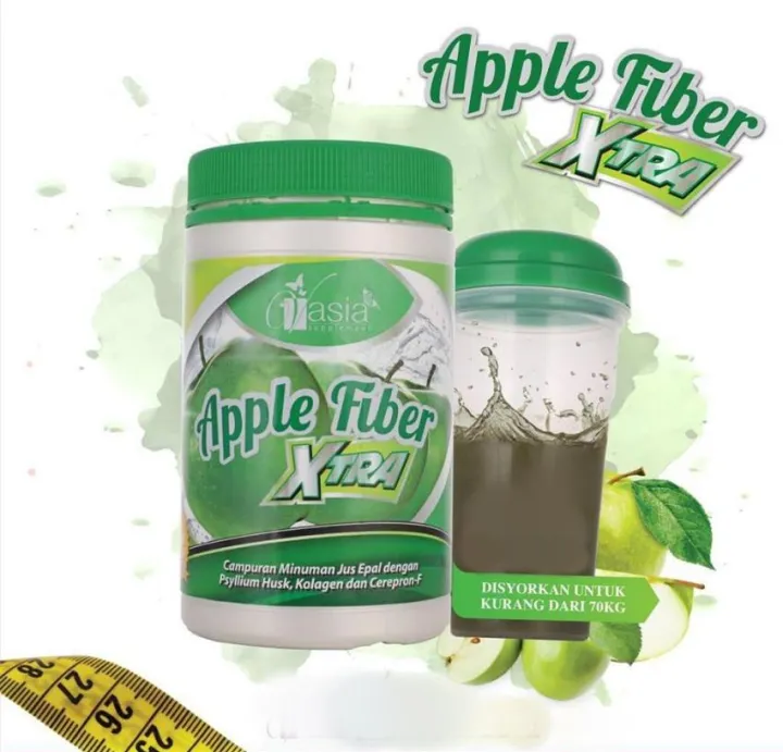 VAsia Apple Fiber Xtra 400gm (FREE SHAKER) Lazada
