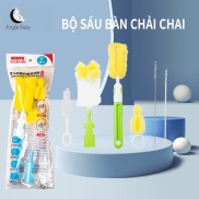 Gói kết hợp cọ rửa bình sữa cho bé, bao gồm cọ bình sữa, cọ núm vú