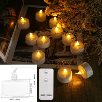 1224Pack Tea Lights Realistic Flickering Battery Operated Flameless LED Candle With Remote Control For Party Wedding Home Decor