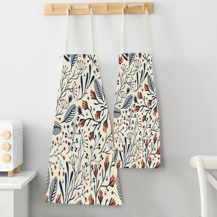 1pcs-tropical-jungle-printed-kitchen-apron-plant-green-leaves-kids-men-women-chef-cooking-aprons-waist-bib-cleaning-pinafores-aprons