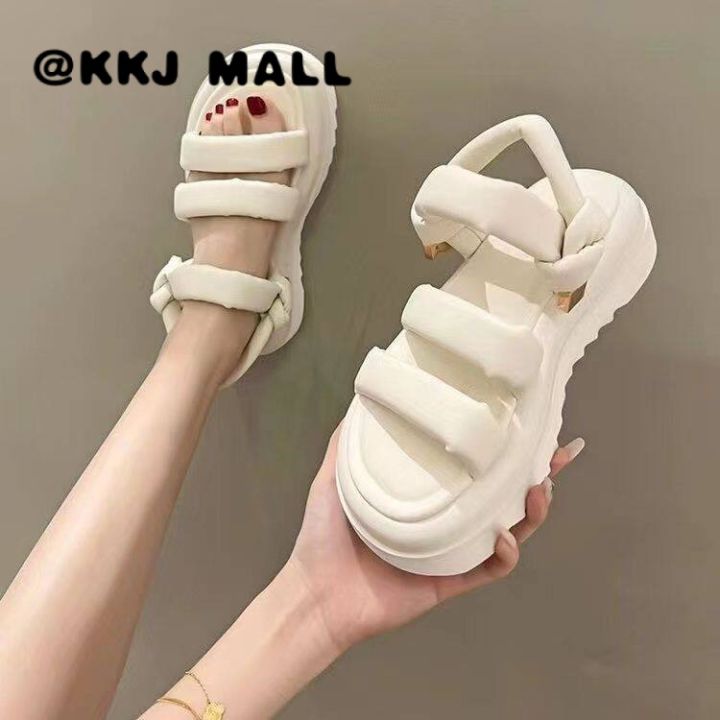 kkj-mall-รองเท้าแตะ-รองเท้าหญิง-รองเท้าแฟชั่นญ-รองเท้ารัดส้นผู้หญิง-ก้นแบน-รองเท้ารัดส้น-รองเท้ารัดส้นผู้หญิง2609