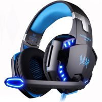 Kotion หูฟังหูฟังเล่นเกมส์เบสคอมพิวเตอร์ลึก Headset Gaming Stereo แต่ละ G2000พร้อมไมโครโฟนที่ไฟ LED สำหรับ PS4แล็ปท็อปพีซี