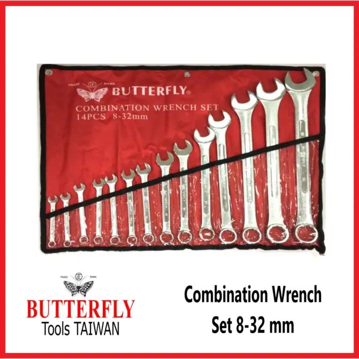 Butterfly Combination Wrench Set 832 mm Drop Lazada PH