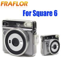 ถุงกล้องคริสตัลใสสำหรับ FUJIFILM Instax SQ6สี่เหลี่ยมคริสตัลเคสป้องกันกระเป๋าสำเร็จรูป