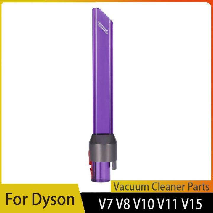 ท่อไฟฉายเครื่องมือหัวฉีดร่องแบบแคบ-led-สำหรับ-dyson-v7-v8-v10-v11-v15ชิ้นส่วนอะไหล่หัวดูดเครื่องดูดฝุ่นช่องว่าง