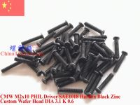 Black Zinc M2 screw M2x3 M2x4 M2x5 M2x6 M2x8 M2x10 Wafer Head Phillips driver ROHS 100 pcs QCTI Screw