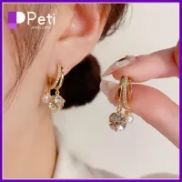 PETI JEWELLERY 2Pcs ไดมอนด์ Lympus Magne therapy Germanium Earrings สีฟ้าสีฟ้า ทองแดงทองแดง ต่างหูแบบฝังเข็ม ลดกระหน่ำ ทองสีทอง ต่างหูระบายน้ำเหลือง สำหรับผู้หญิง