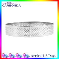 Perforated Cake Mousse Ring Stainless Steel Cake Tart Mold Rings Non-stick DIY Bakeware for Baking Layering Molding