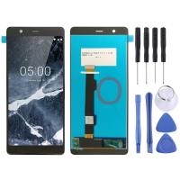 (ความงามของ Iwerson) หน้าจอ LCD TFT สำหรับ Nokia 5.1 TA 1024 1027 1044 1053 1008 1030 1109กับ Digitizer ประกอบเต็มตัวเครื่อง (สีดำ)