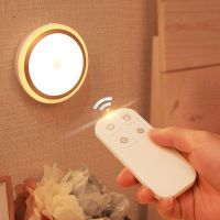 Remote Control LED Night LightCabinet Lamp ABS Creative light Wireless Remote Control Lamp with USB5 LED Night Light