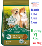 HCMTHỨC ĂN DẠNG HẠT CHO CHÓ CON Classic Pets Puppy Dog Hương vị Sữa Túi