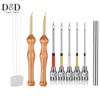 ◕ D D Wooden Punch Needle Embroidery Kits Sewing Embroidery Rug Yarn Punch Needle for Embroidery Floss Cross Stitching Beginner