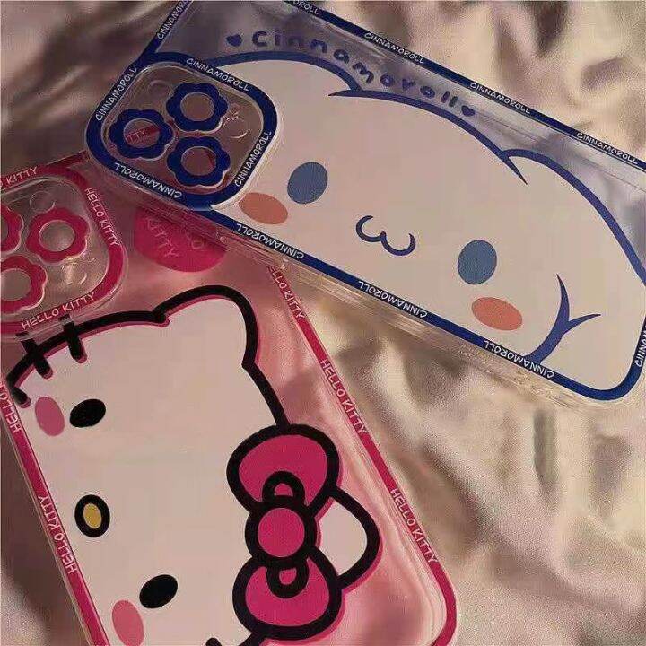 tomy-hello-kitty-cute-cartoon-cat-phone-cases-for-iphone-14-13-12-11-pro-max-mini-x-xr-xs-max-8-7-plus-se-2020-transparent-cover