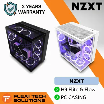 NZXT H9 Flow Mid Tower Case - Matte White for sale online