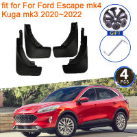 4x สำหรับสำหรับ Ford Escape Mk4 Kuga Mk3 2020 ~ 2022 Mudflaps Splash Guards Mud Flap Mudguards Fender ด้านหน้าด้านหลังล้อรถอุปกรณ์เสริม