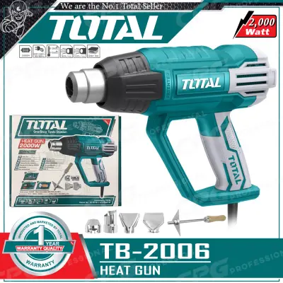 TOTAL เครื่องเป่าลมร้อน ปืนเป่าลมร้อน HEAT GUN 2,000วัตต์ รุ่น TB2006