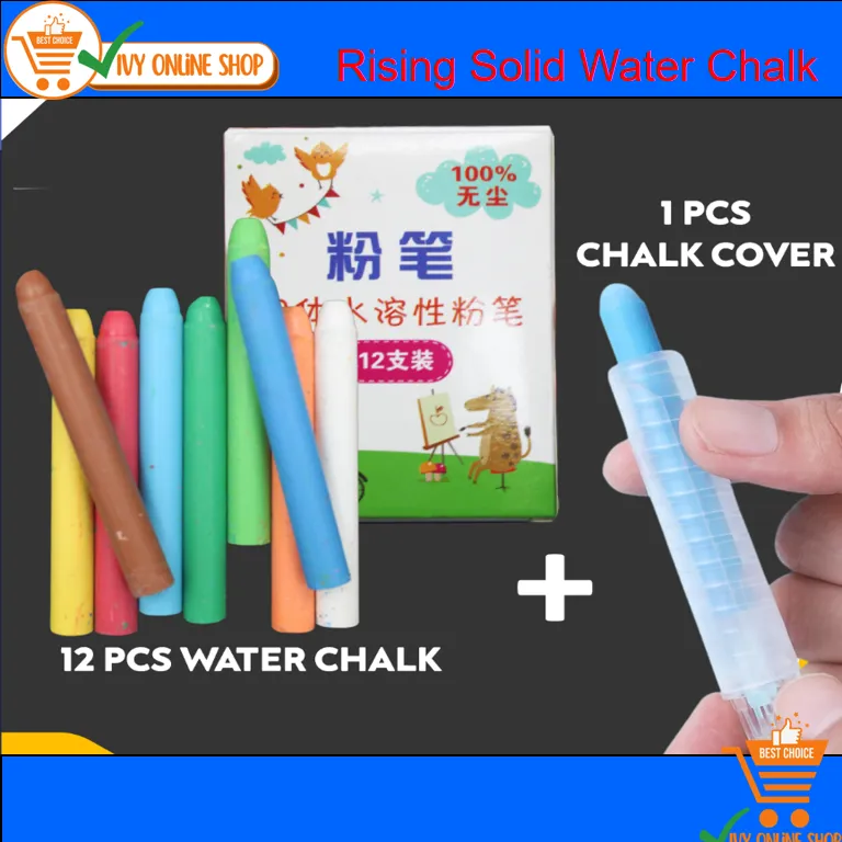 4/6/12 Colors Non Toxic Water Soluble Chalk Drawing Painting Soild