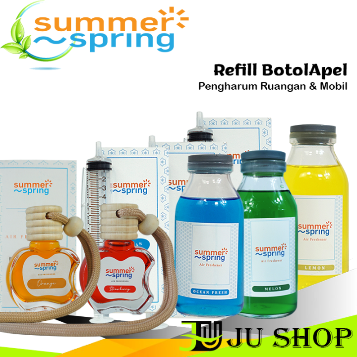 Lemongrass Refill Botol Apel Summerspring 100ml Pengharum Ruangan