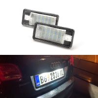 ✼☋◄ 2PCS Auto Canbus Car LED Number License Plate Light 12V For Audi A3 8p A4 B6 B7 Direct Replacement Rear License Light Bulb