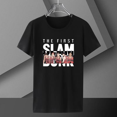 ข้อเสนอพิเศษ tshirt T-shirt manches courtes homme, Streetwear unisexe, mignon, avec dessin animé japonais, Slam Dunk, Harajuku(S-5XL)S-5XL