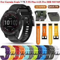 [HOT EWSGWJKKAI HOT] 22 26มม. สายนาฬิกาสมาร์ทนาฬิกาสร้อยข้อมือสำหรับ Garmin Fenix 7 7X 6X 6 Pro 5X 5Plus 3HR 935 QuickFit เข็มขัดสายรัดข้อมือ Correa