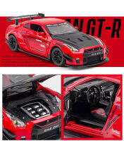 โมเดลรถเหล็ก NISSIN GT-R  1/24 รายละเอียดครบ มีไฟมีเสียง วิ่งได้ ล้อยาง เปิดประดูได้ gtr